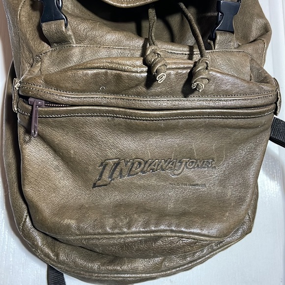 1989 Lucasfilm Indiana Jones backpack bag Doma Outback quality leather gear RARE - Picture 2 of 12